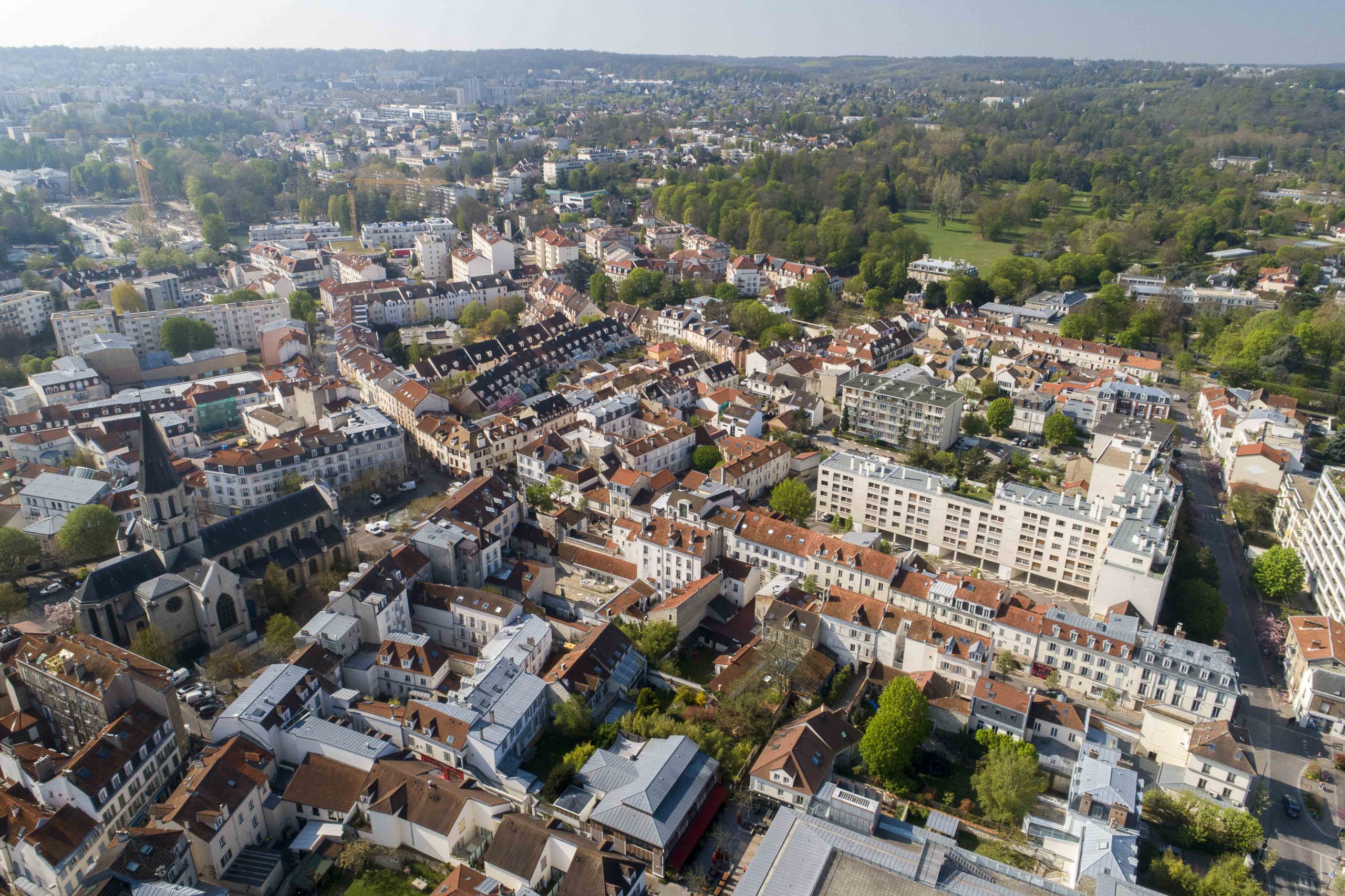 Rueil-Malmaison - Vue aérienne Hôtel de Ville